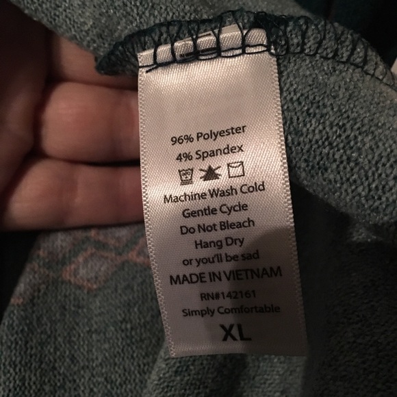 Lularoe Sarah, teal green with geo print. NWT - Picture 4 of 5